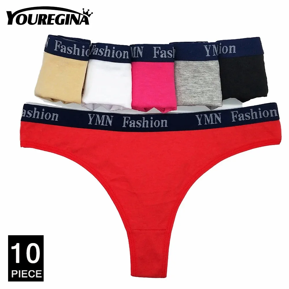 10Pcs/set Lace Panties Breathable Low Waist Fashion G-String