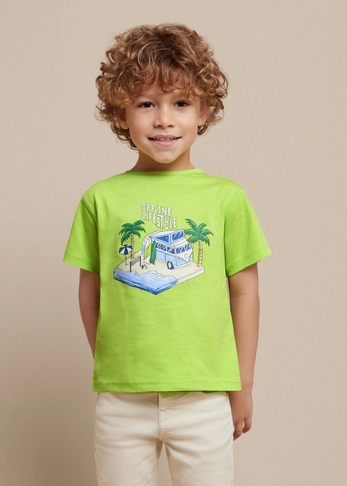 3004 - S/s van tshirt for boy - Kiwi