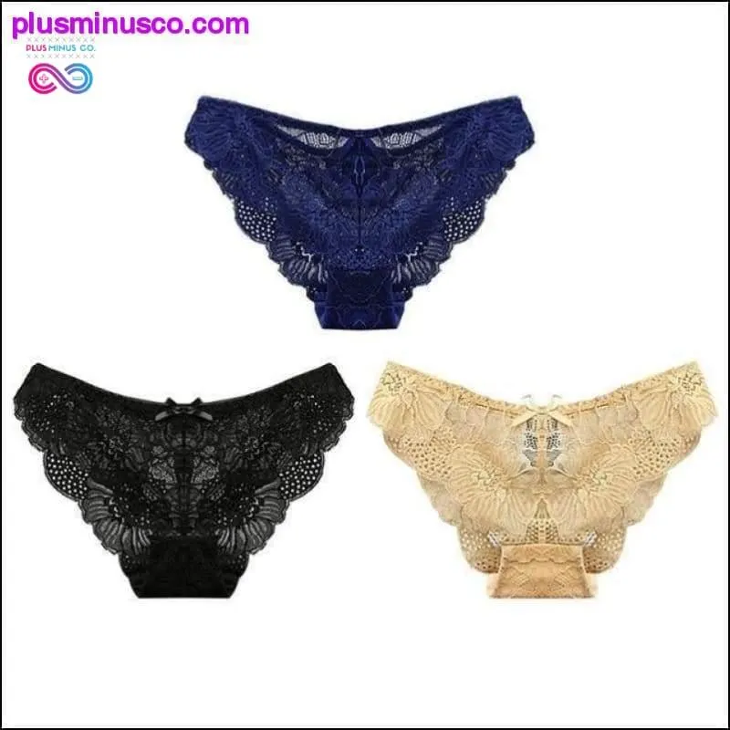 3pc/lot Sexy Panties Women Underwear Transparent Briefs Lace