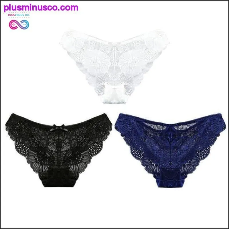 3pc/lot Sexy Panties Women Underwear Transparent Briefs Lace