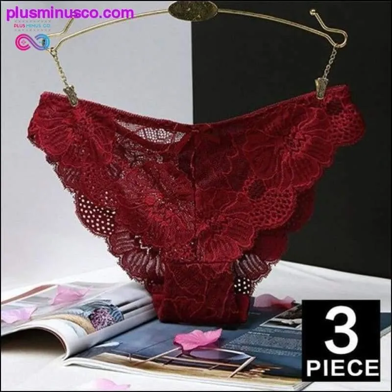 3pc/lot Sexy Panties Women Underwear Transparent Briefs Lace