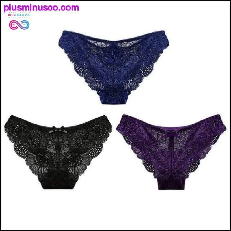 3pc/lot Sexy Panties Women Underwear Transparent Briefs Lace