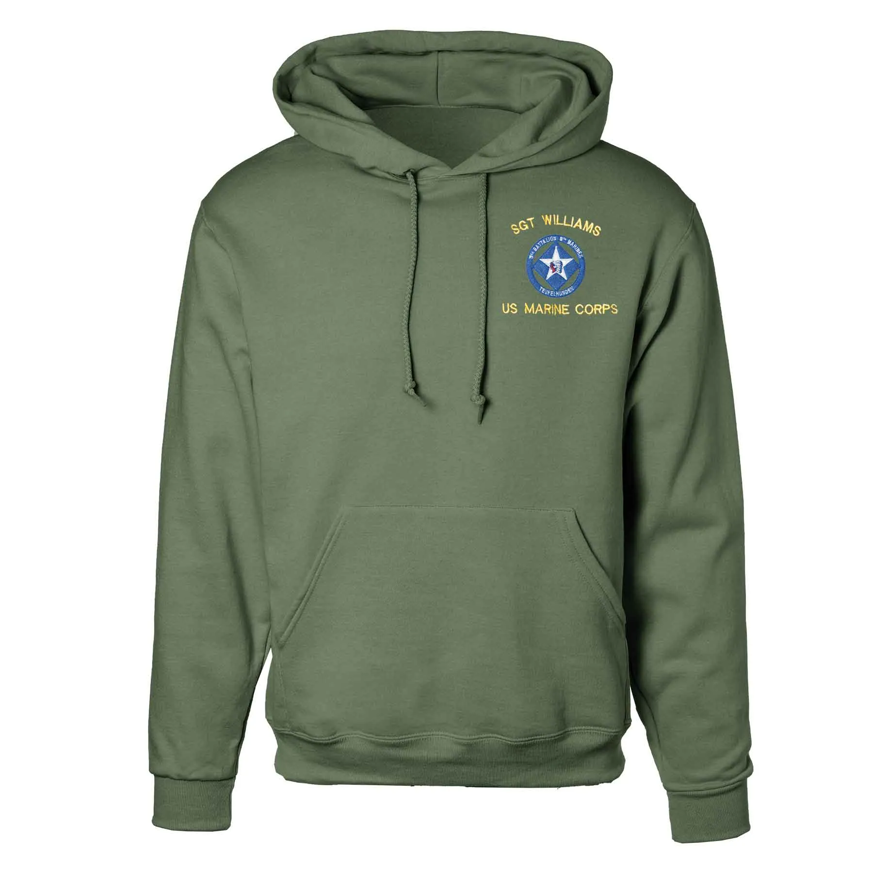 3rd Battalion 6th Marines Embroidered Hoodie