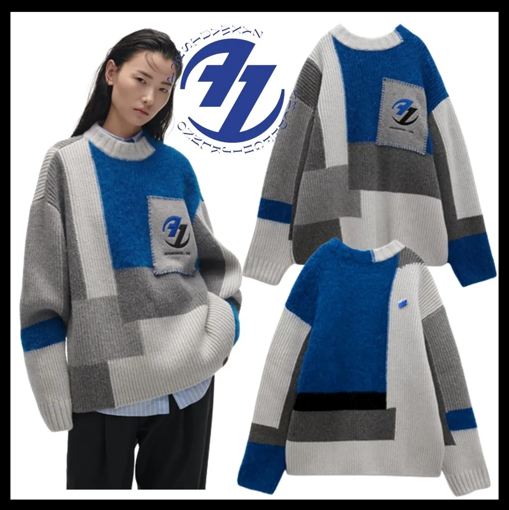 ADERERROR  |Unisex Street Style Logo Sweaters