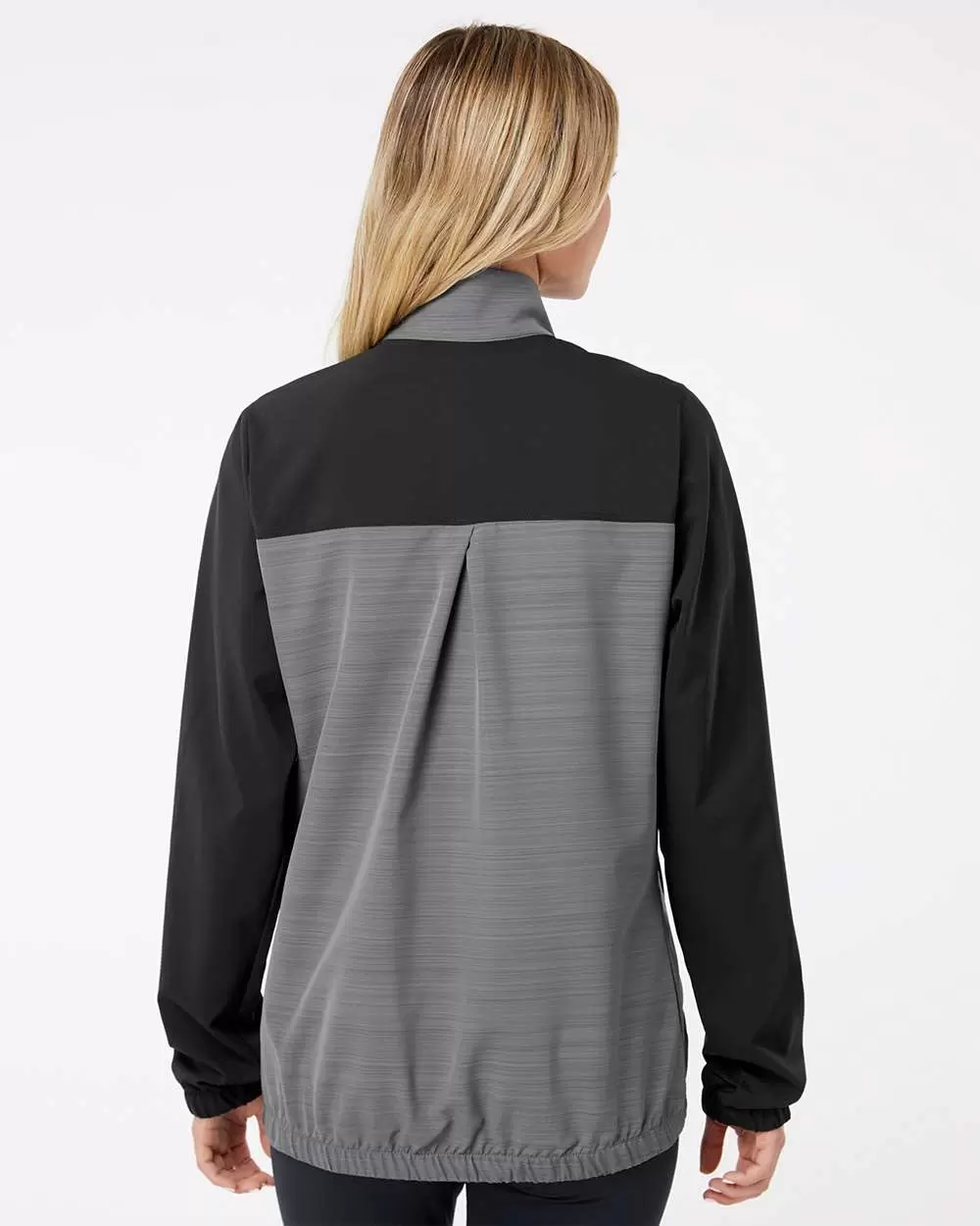 Adidas Golf Clothing A547 Women's Heather Block Full-Zip Wind Jacket SKU: A547