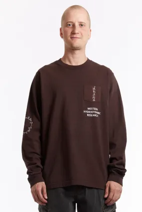 ADISH - ADISH x WESTERN HYDRODYNAMIC RESEARCH NAFNUF LOGO LONG SLEEVE SHIRT