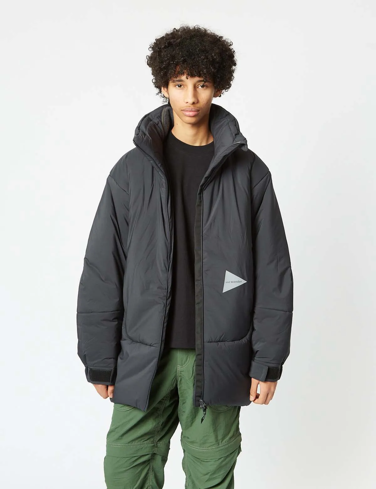 And Wander Top Fleece Coat - Charcoal Grey