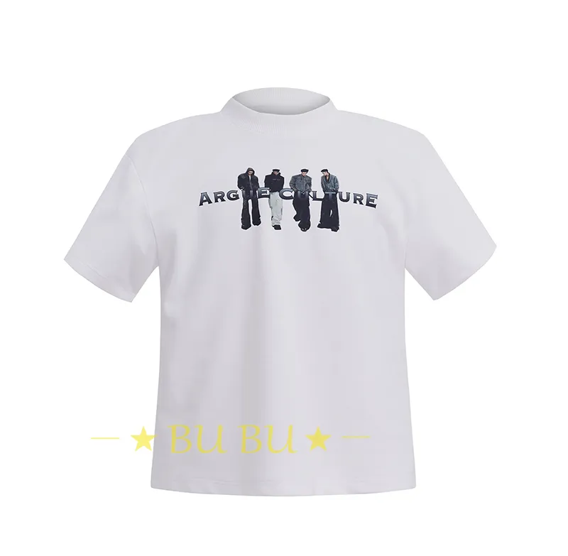 Argue Culture  |Crew Neck Monogram Unisex Blended Fabrics Street Style