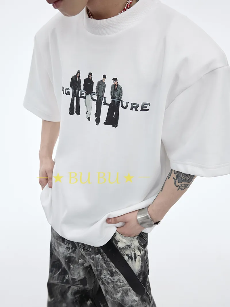 Argue Culture  |Crew Neck Monogram Unisex Blended Fabrics Street Style