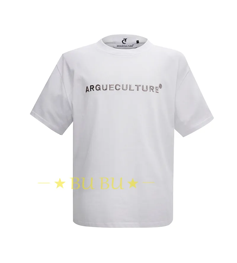 Argue Culture  |Crew Neck Unisex Blended Fabrics Street Style Cotton