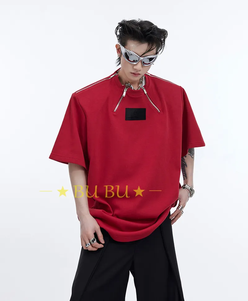 Argue Culture  |Crew Neck Unisex Blended Fabrics Street Style Short Sleeves