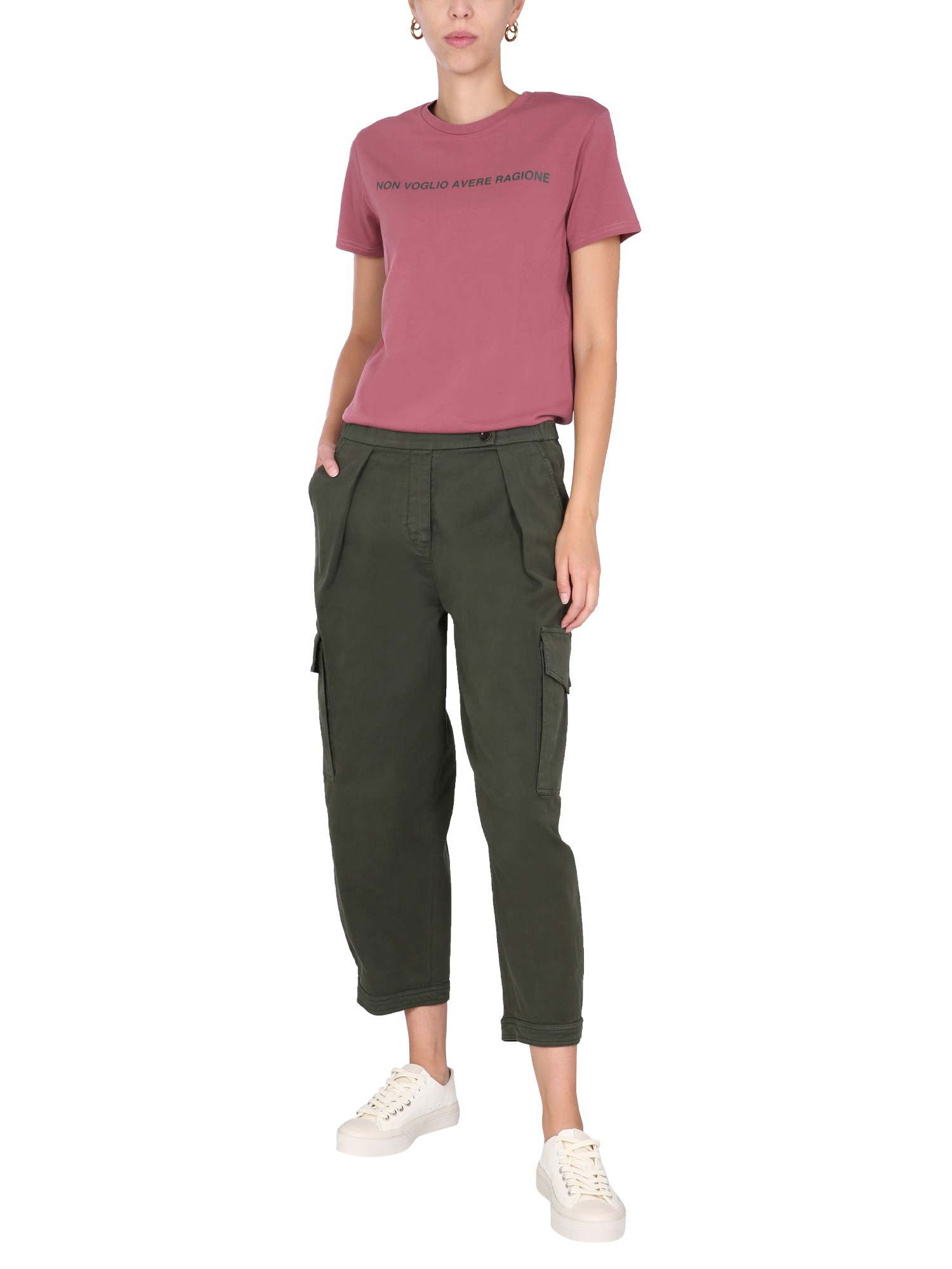 ASPESI    COTTON GABARDINE CARGO PANTS