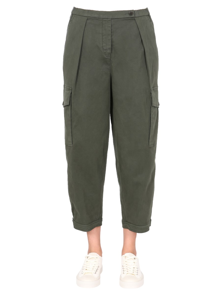 ASPESI    COTTON GABARDINE CARGO PANTS