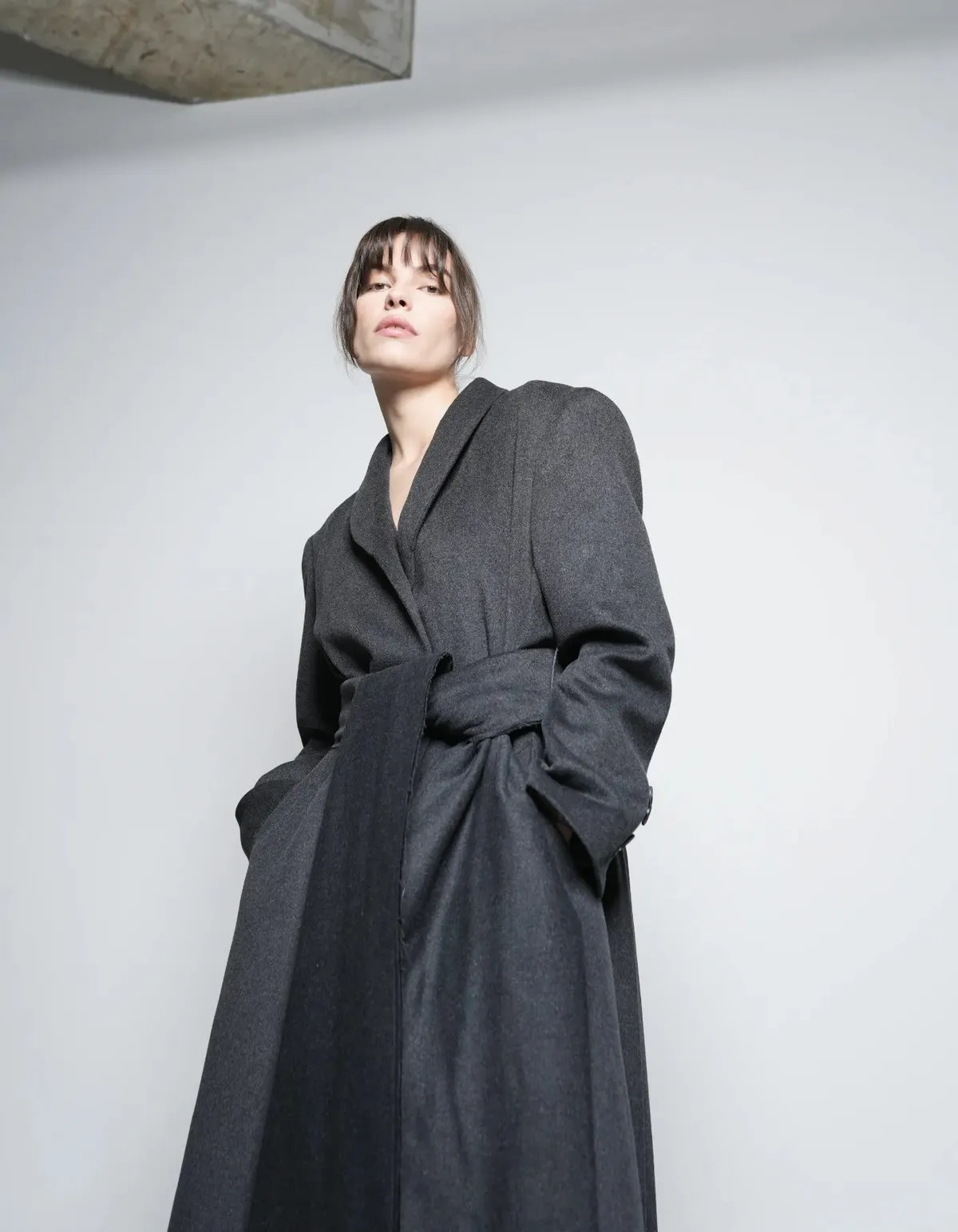 ASURA Cashmere Coat - Dark Grey