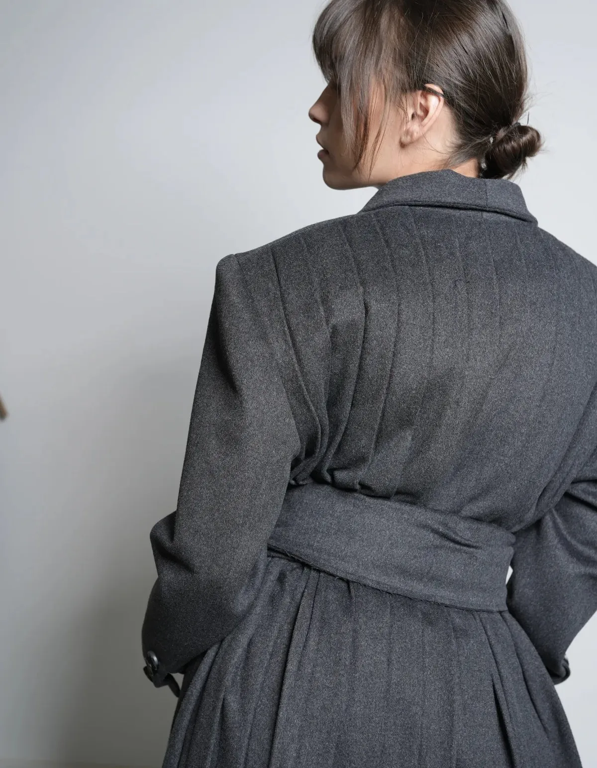 ASURA Cashmere Coat - Dark Grey