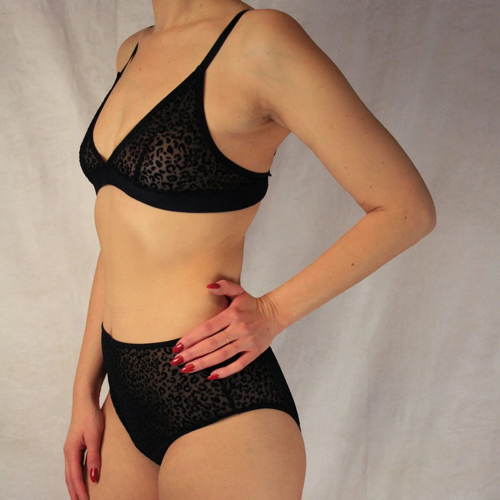 ATELIER BRALETTE leo mesh schwarz