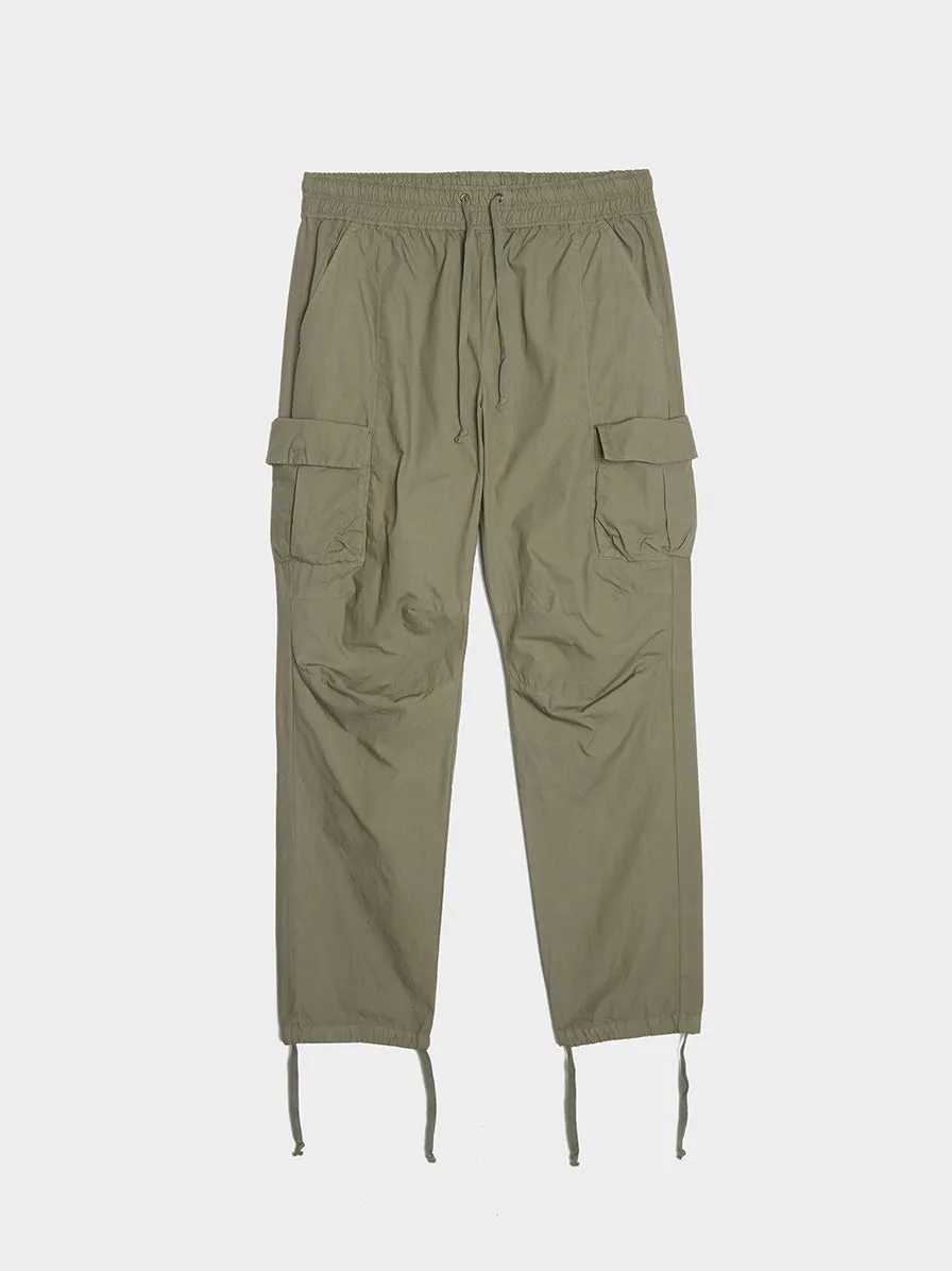 Back Sateen Cargo Pants, Olive