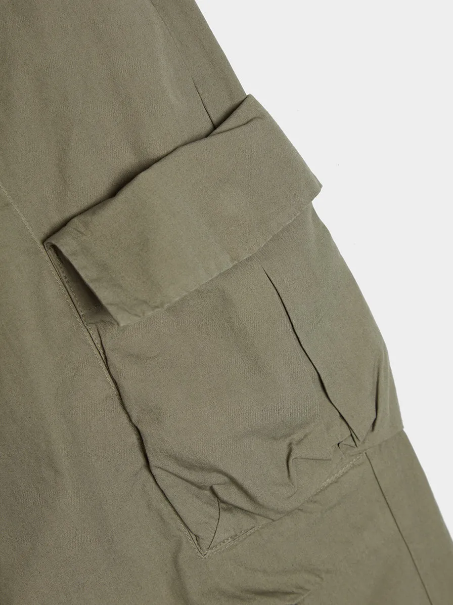 Back Sateen Cargo Pants, Olive