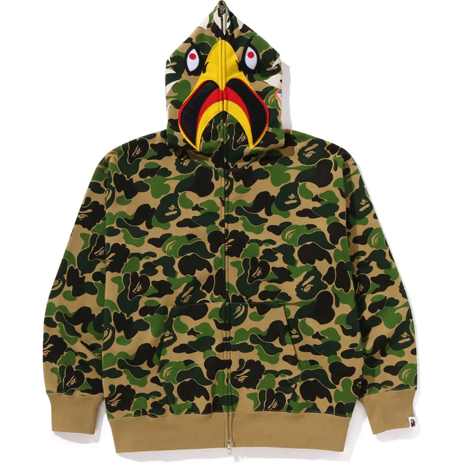 BAPE X READYMADE ABC CAMO EAGLE RELAXED FIT FULL ZIP HOODIE MENS