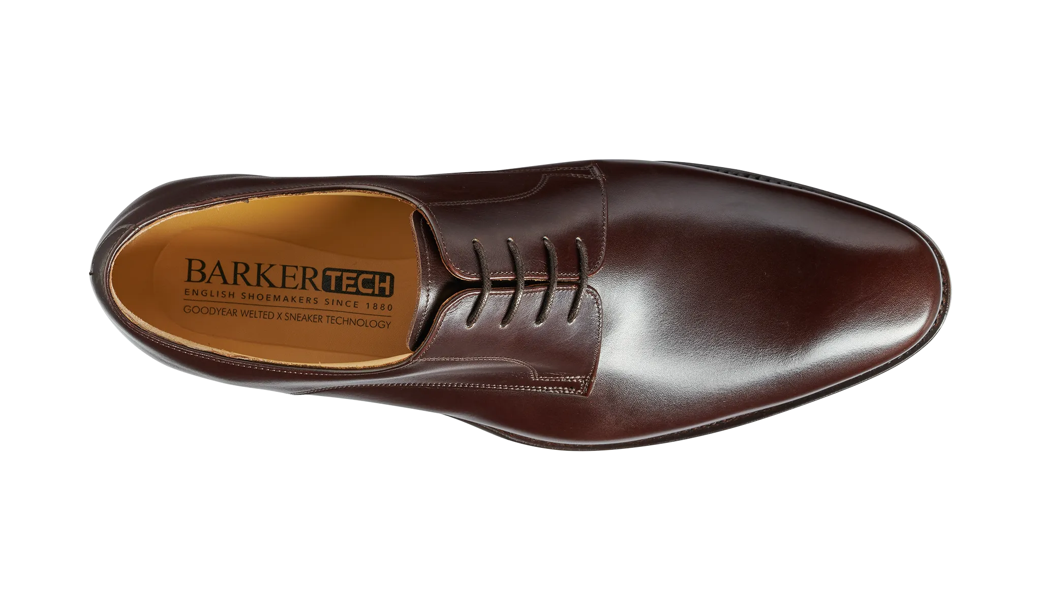 Barker Ellon Refined Derby -Dark Walnut  Calf