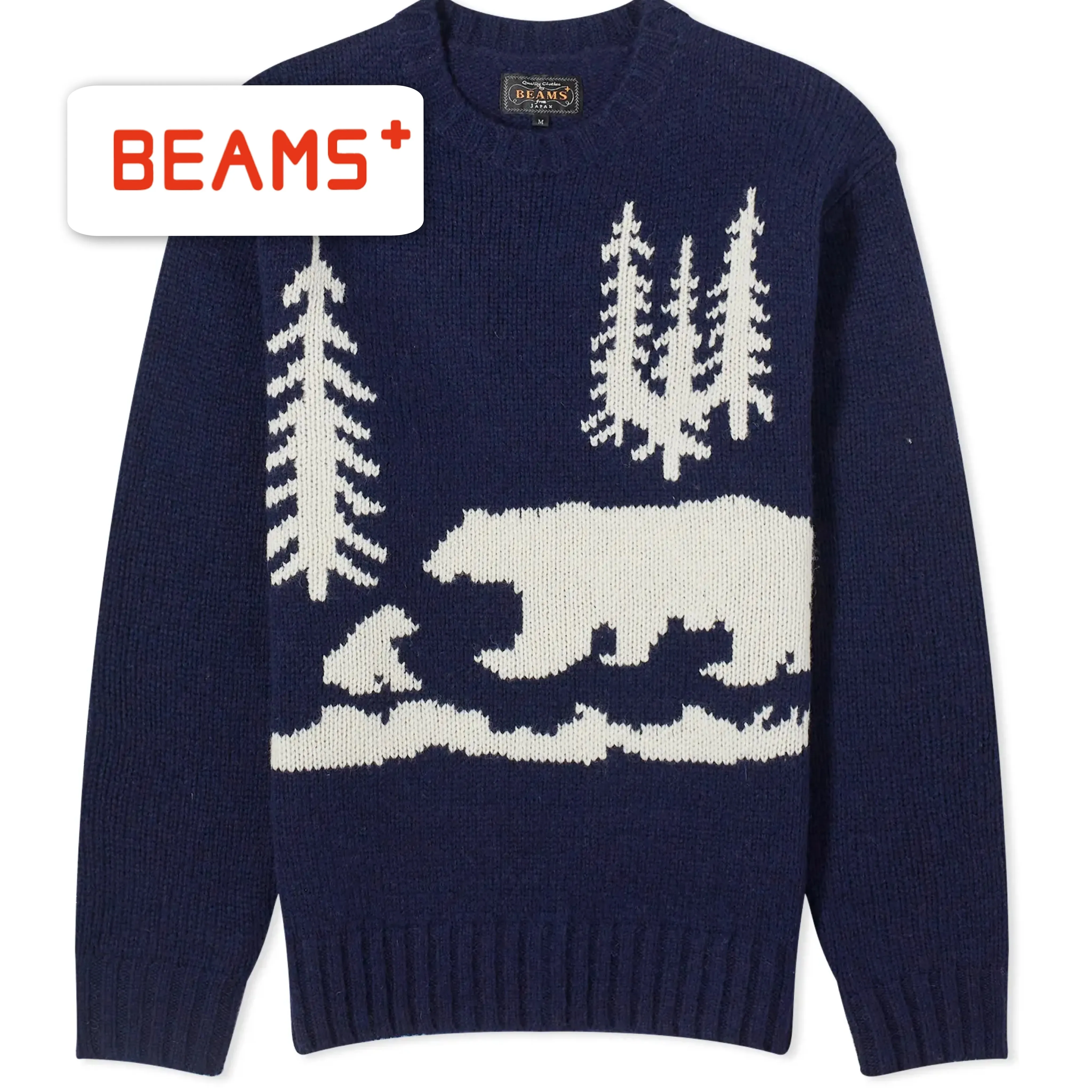 BEAMS  |Unisex Street Style Other Animal Patterns Sweaters