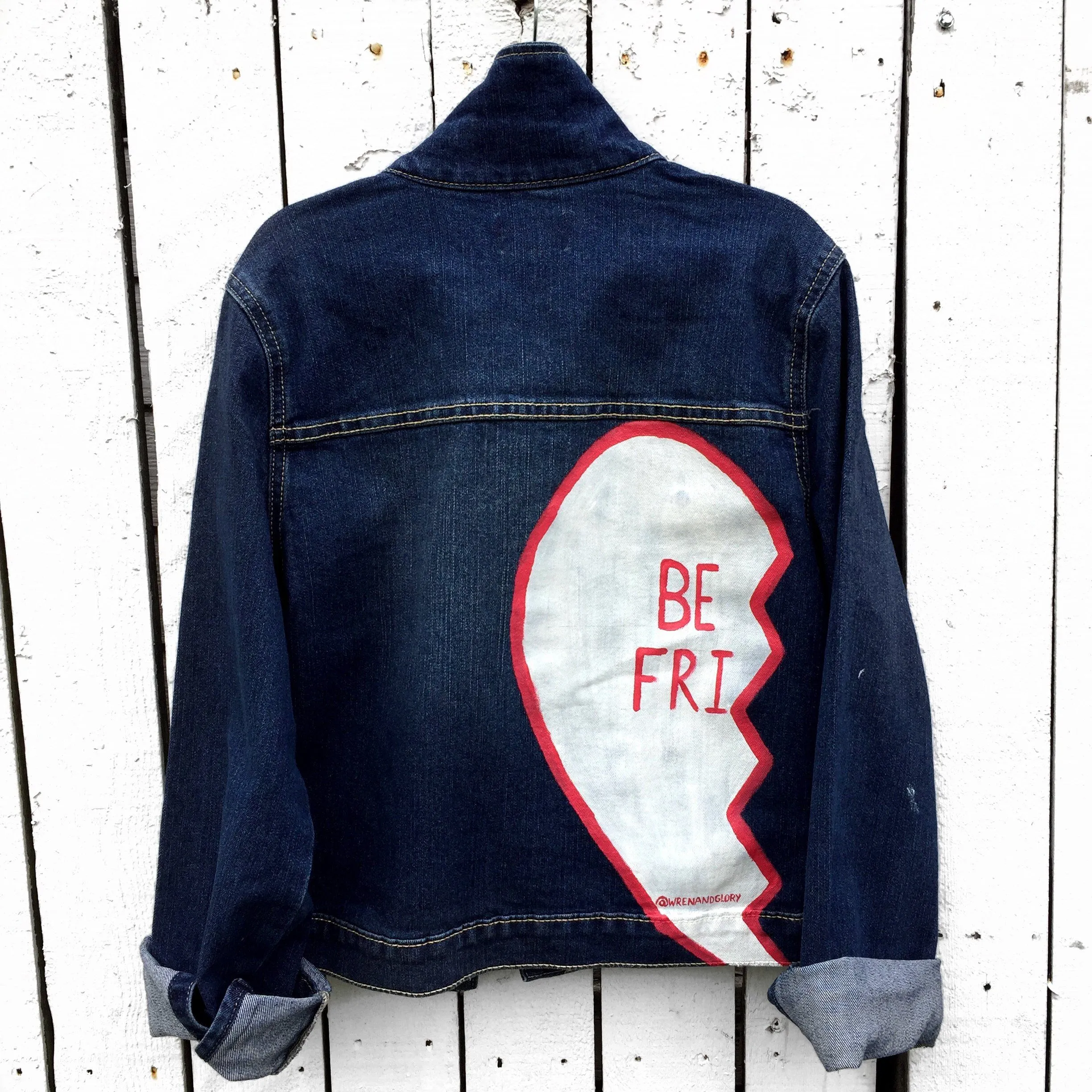 'BFF' DENIM JACKET SET - GIRLS