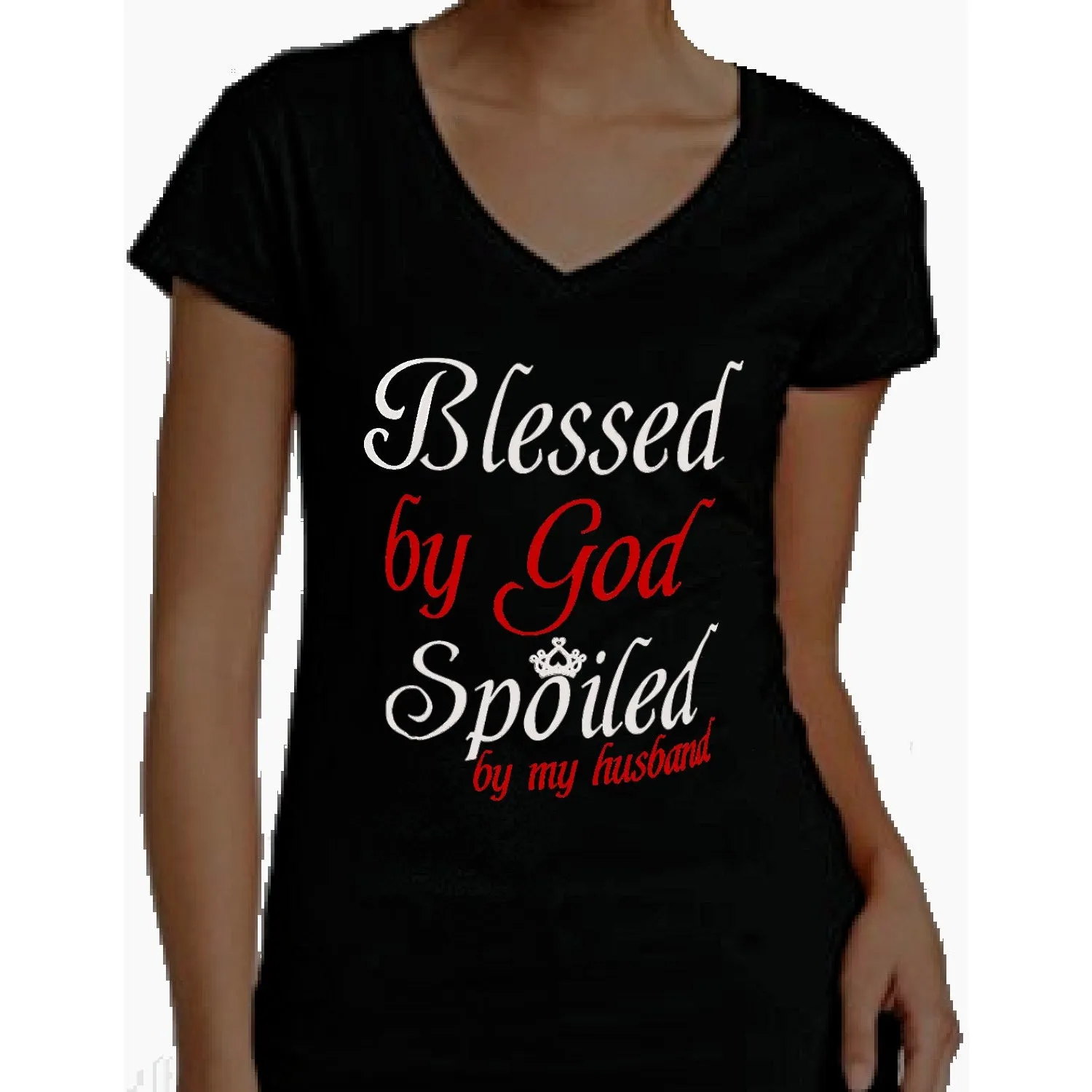 Blessed By God Spoiled By My Husband T-Shirt