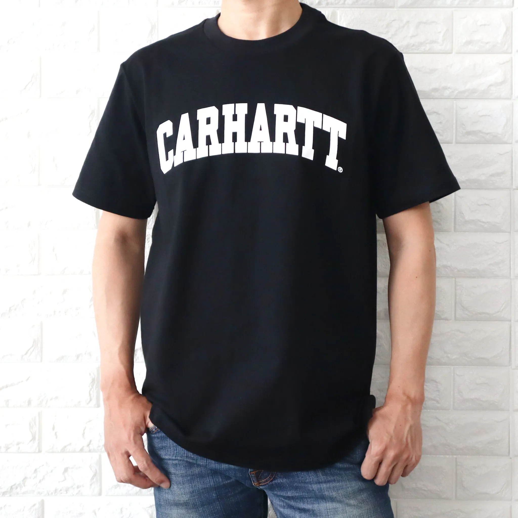 Carhartt  |Crew Neck Unisex Plain Cotton Short Sleeves Logo