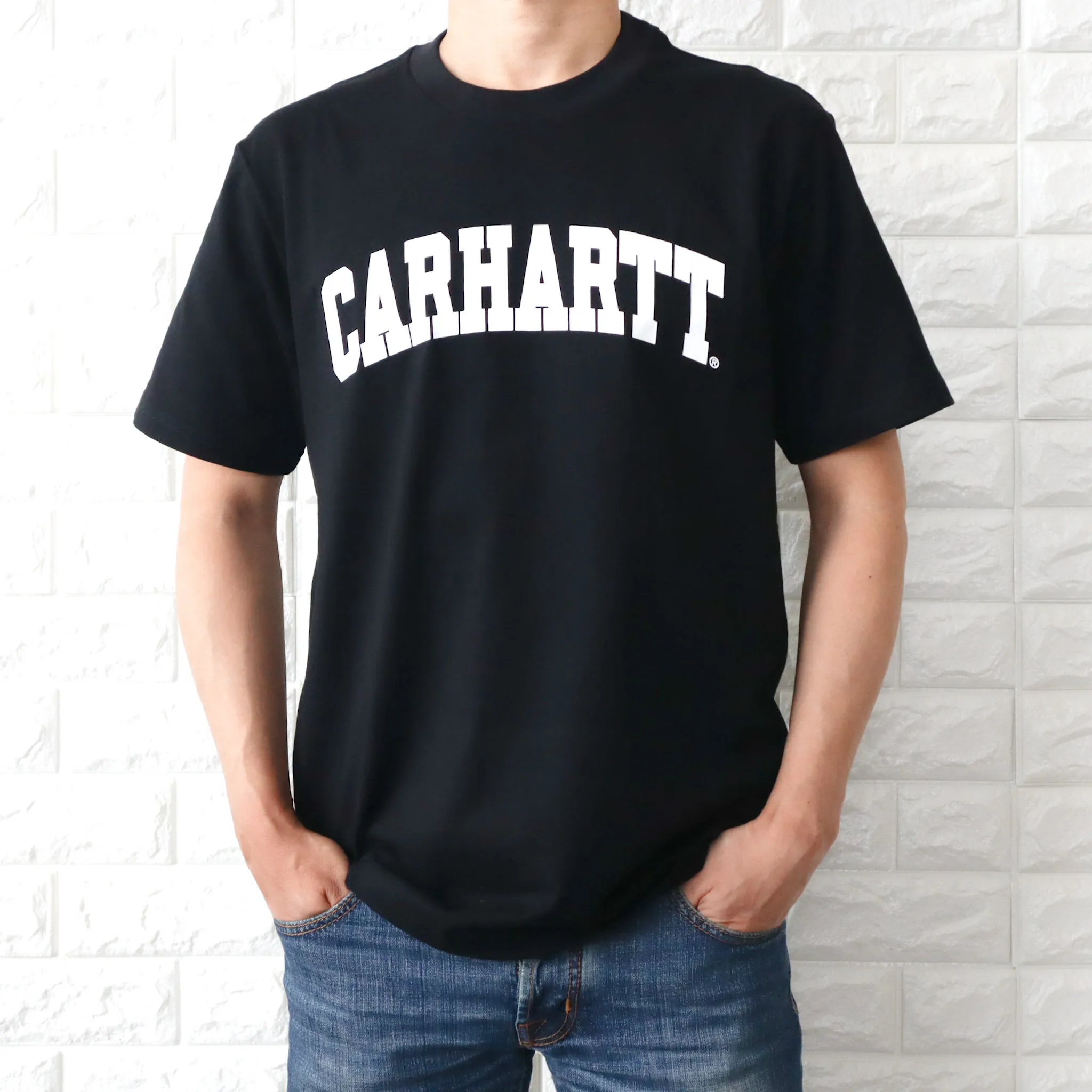 Carhartt  |Crew Neck Unisex Plain Cotton Short Sleeves Logo