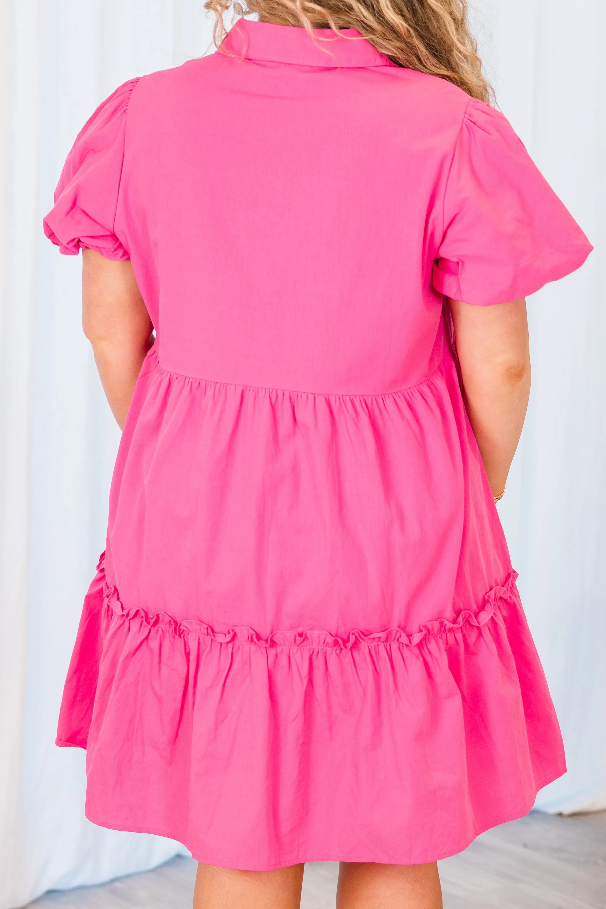 Charming Dreamer Dress, Fuchsia