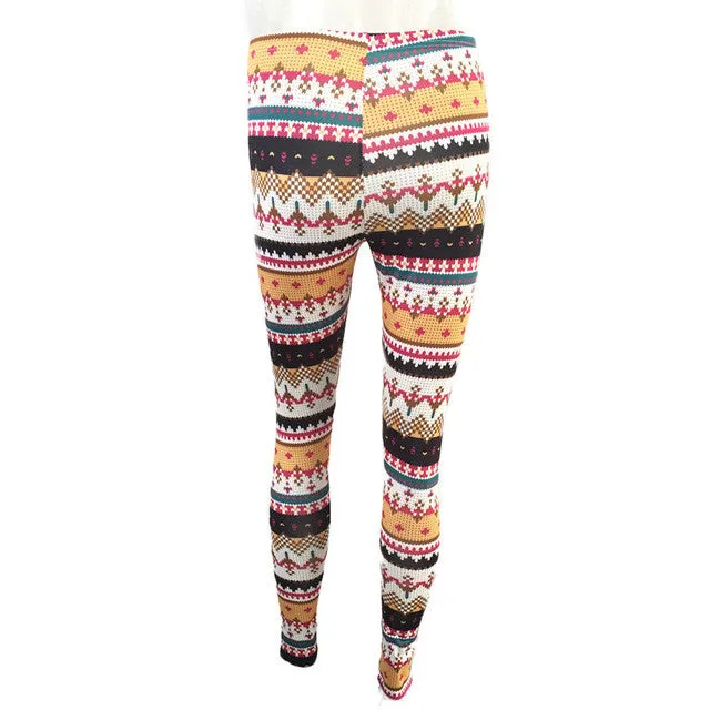 Christmas Leggings Autumn Casual Women Leggings Comfortable Christmas Tree Printed Women Pants Pantalones Mujer#B11 SM6