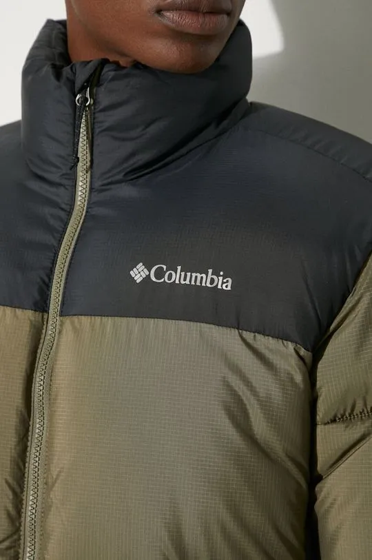 Columbia jacket Puffect men's green color 2086861