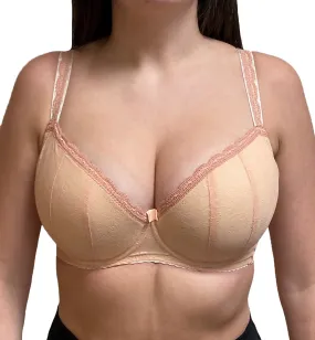 Comexim Elise Half Cup 3HC Padded Underwire Bra (CMELISE3HC) - Creamy Peach