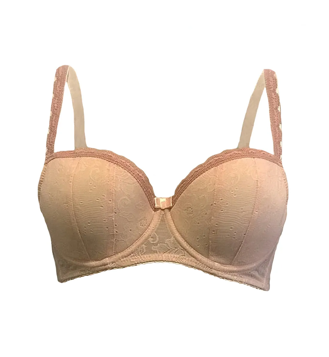 Comexim Elise Half Cup 3HC Padded Underwire Bra (CMELISE3HC) - Creamy Peach