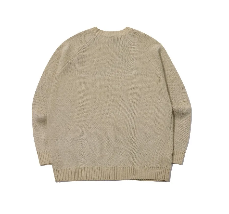 COMPAGNO  |Unisex U-Neck Long Sleeves Oversized Sweaters