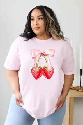 Coquette Strawberry Graphic Tee