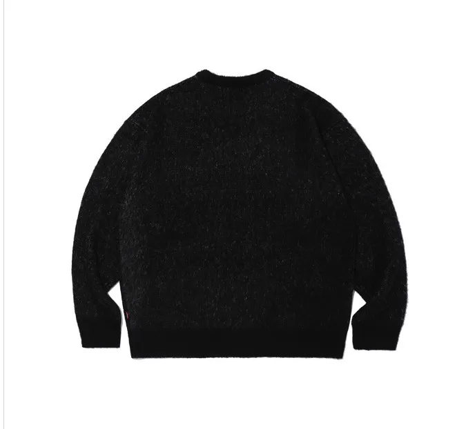 CRITIC  |Unisex U-Neck Long Sleeves Oversized Sweaters