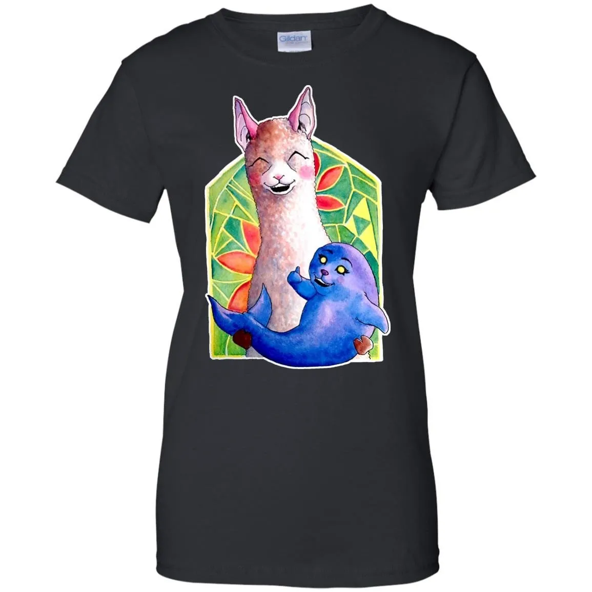 CUTE ANIMALS - Kawaii Alpaca and the Seal of Approval T Shirt & Hoodie