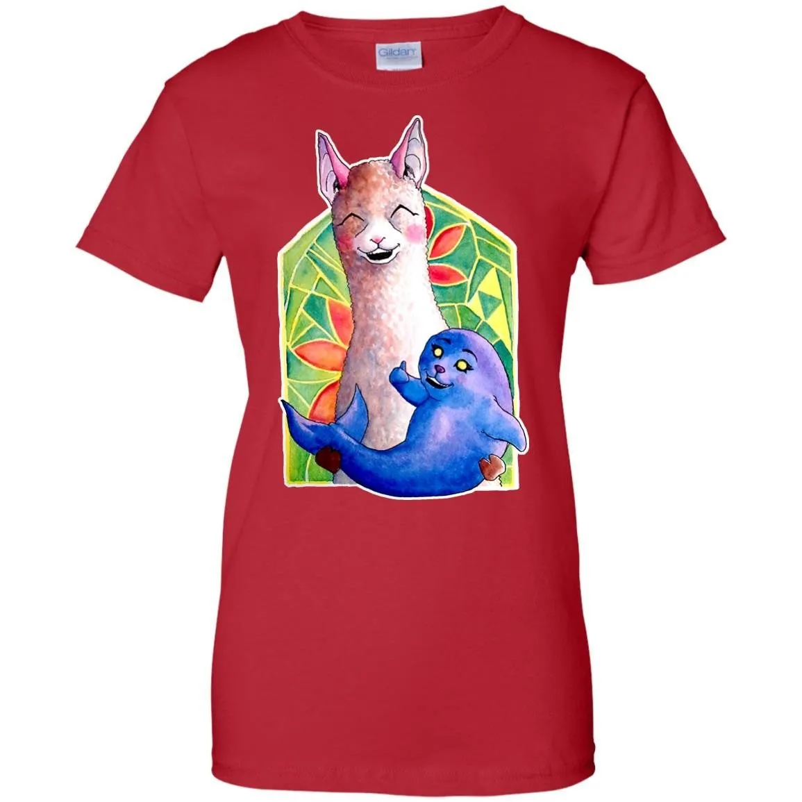 CUTE ANIMALS - Kawaii Alpaca and the Seal of Approval T Shirt & Hoodie