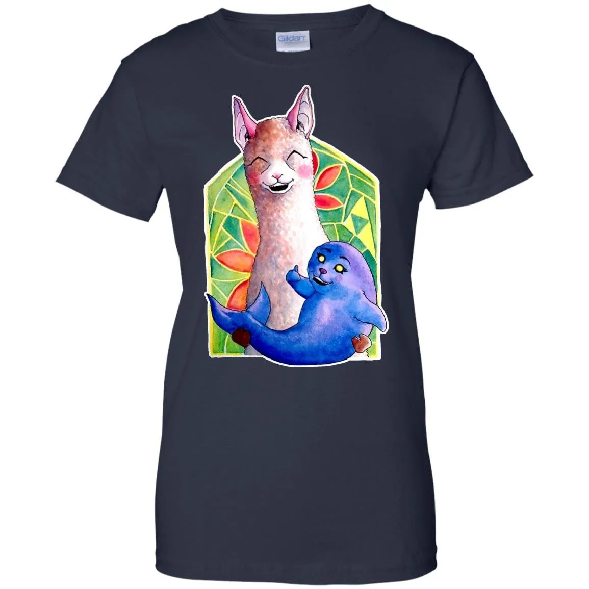 CUTE ANIMALS - Kawaii Alpaca and the Seal of Approval T Shirt & Hoodie