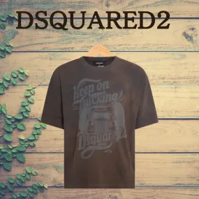 D SQUARED2  |Short Sleeves Logo Luxury T-Shirts