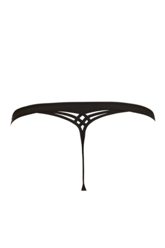 Dame de Paris Black Thong