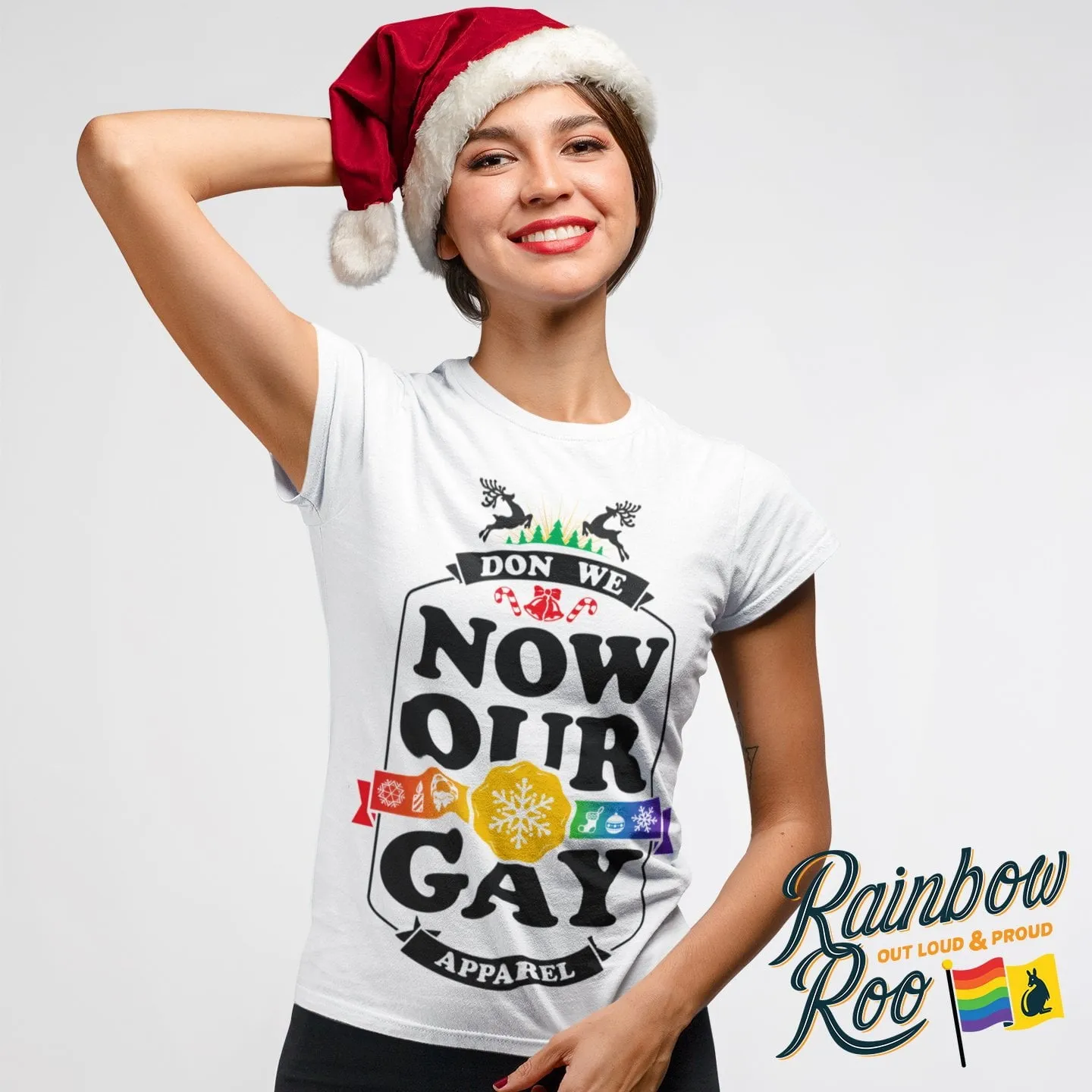 Don We Now Our Gay Apparel Christmas T-Shirt Unisex (LG042)