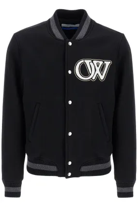 embroidered lettering varsity