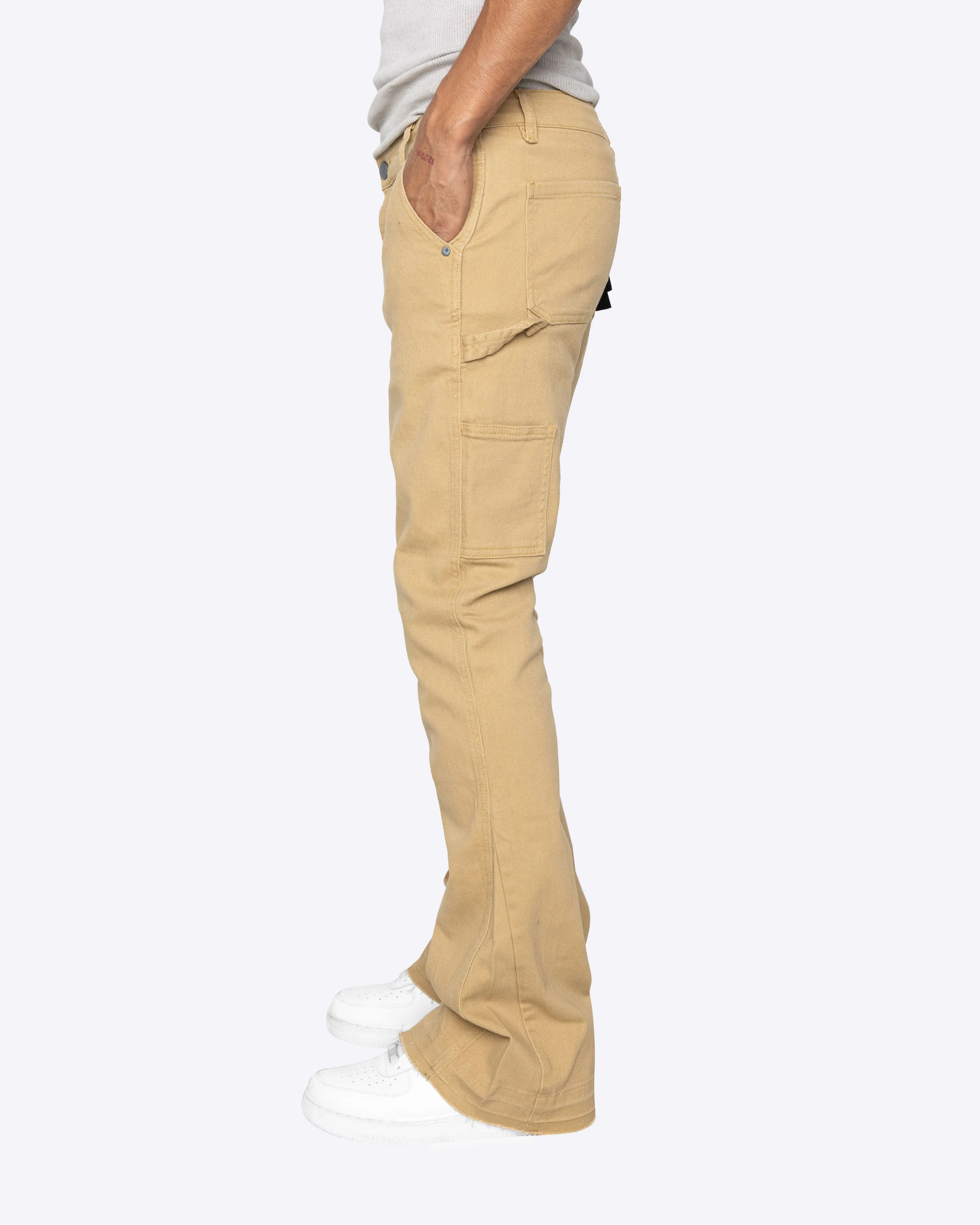 EPTM NINE FLARE PANTS-KHAKI