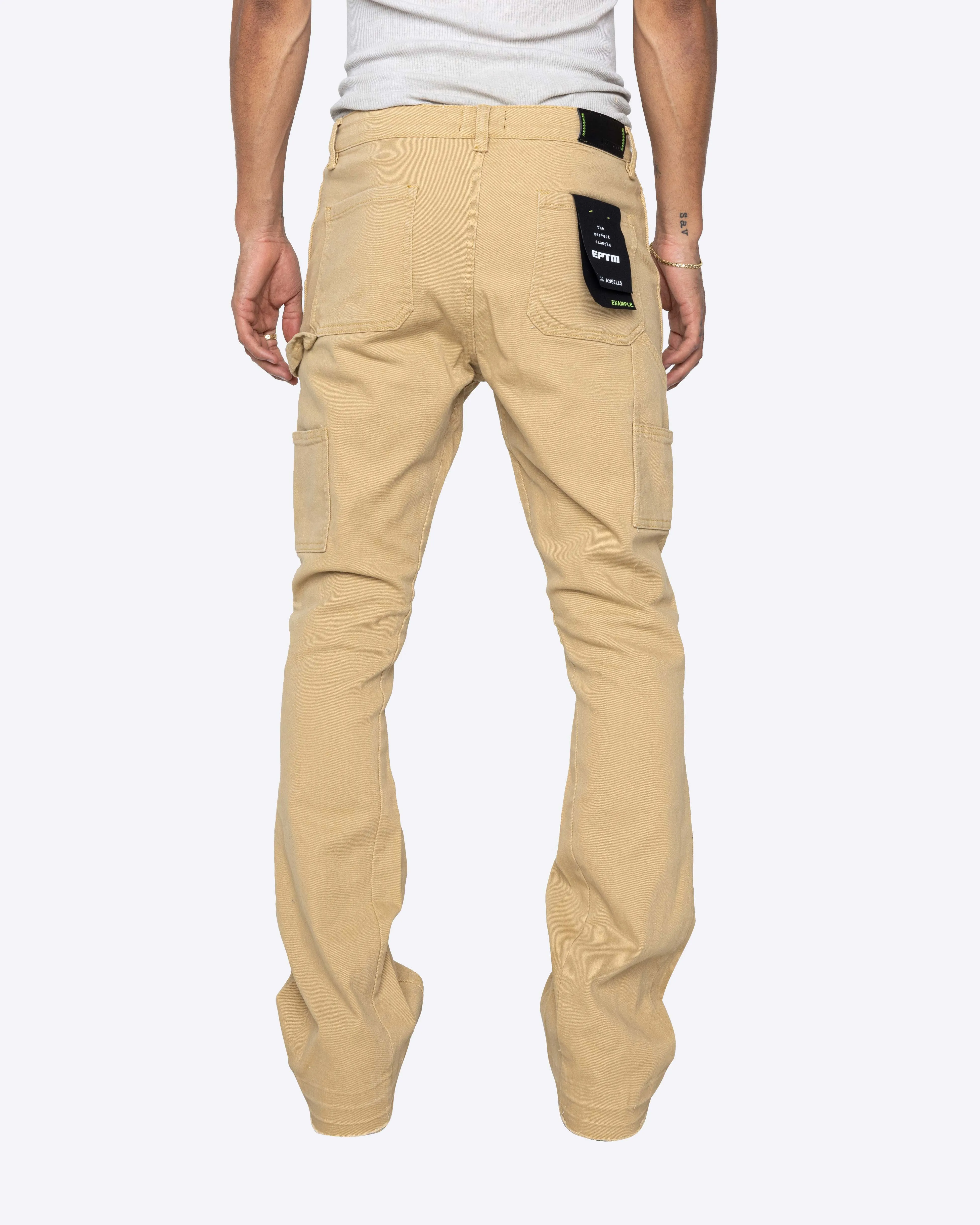 EPTM NINE FLARE PANTS-KHAKI