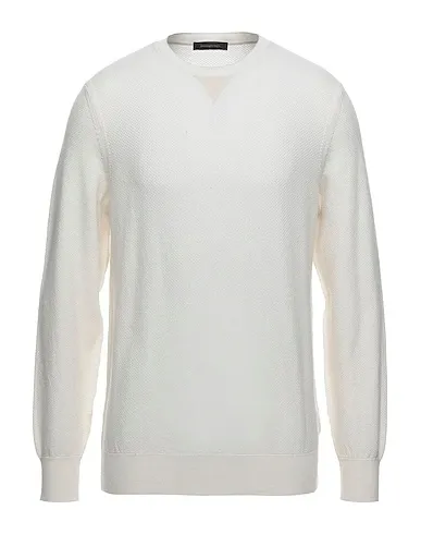 Ermenegildo Zegna  |Cashmere Long Sleeves Plain Cotton Oversized Luxury Sweaters