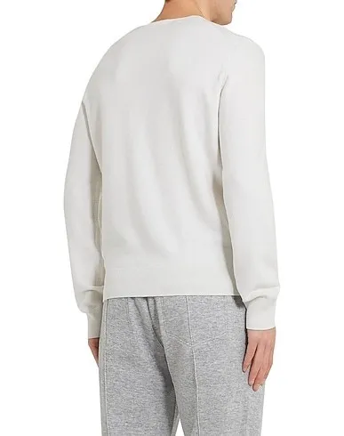 Ermenegildo Zegna  |Cashmere Long Sleeves Plain Cotton Oversized Luxury Sweaters