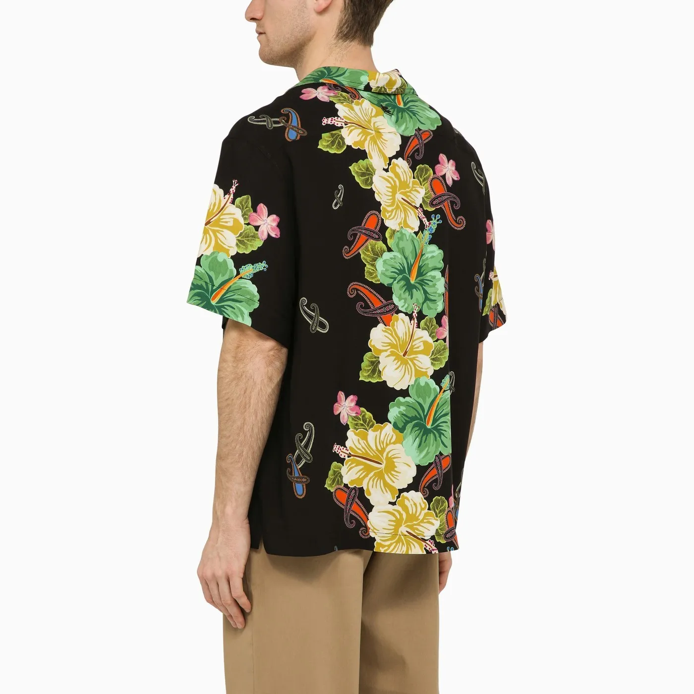 ETRO  |Flower Patterns Street Style Cotton Short Sleeves