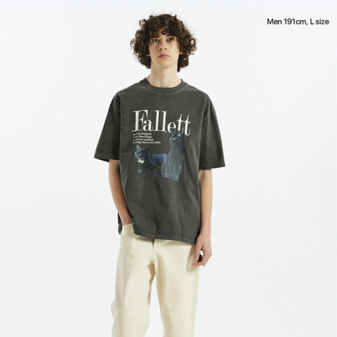 Fallett  |Crew Neck Unisex Linen Blended Fabrics Street Style